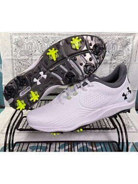 Under Armour HOVR UA Drive Pro S3 Waterproof Golf Shoes 3026919-100 Mens Sz 9.5